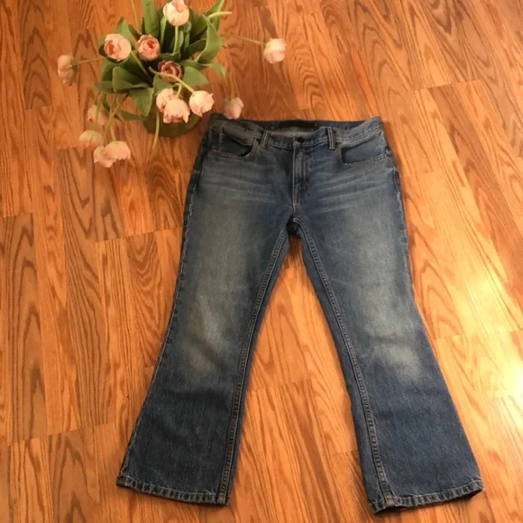 Alexander Wang 100% Cotton Medium Wash Low Rise Ankle Crop Kick Flare Jean 27 6 - Picture 4 of 10